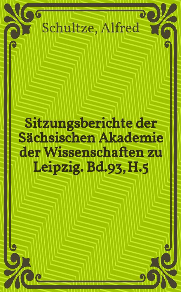 Sitzungsberichte der Sächsischen Akademie der Wissenschaften zu Leipzig. Bd.93, H.5 : Das Eherecht in den älteren angelsächsischen Königsgesetzen = Брачное право в соответствии с старым англосаксонским королевским законодательством.
