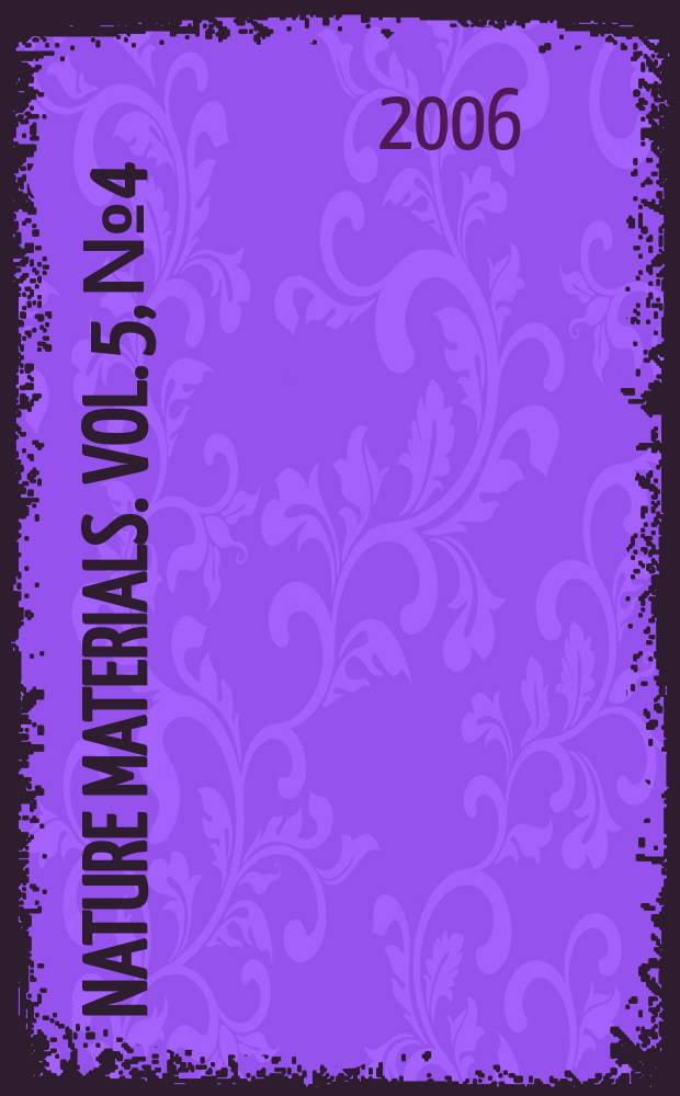 Nature materials. Vol. 5, № 4
