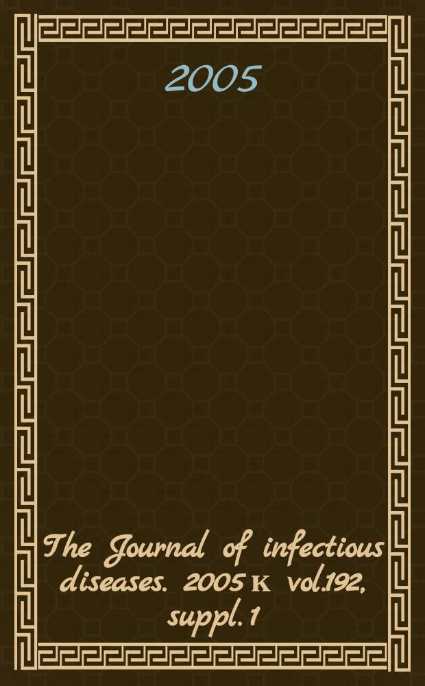 The Journal of infectious diseases. 2005 к vol.192, suppl. 1 : Rotavirus in Asia