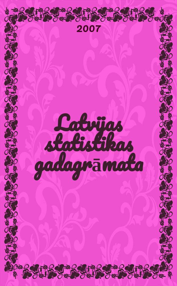 Latvijas statistikas gadagrāmata