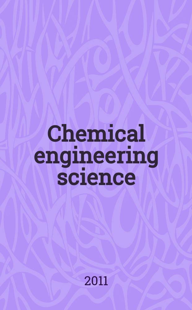 Chemical engineering science : Génie chimique. Vol. 66, № 10