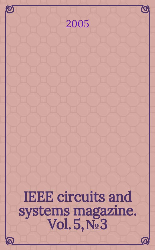 IEEE circuits and systems magazine. Vol. 5, № 3