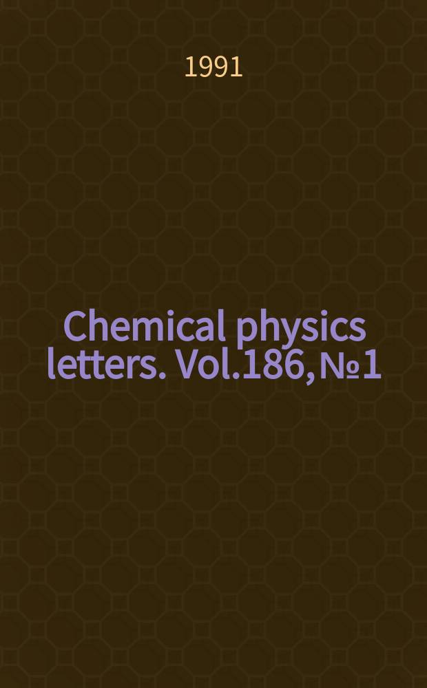 Chemical physics letters. Vol.186, №1