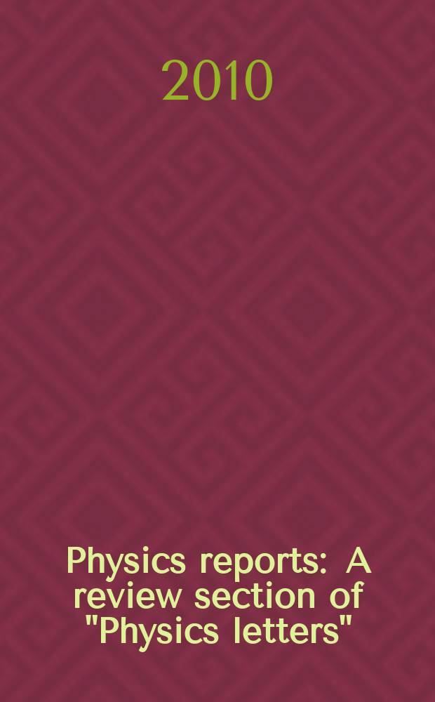 Physics reports : A review section of "Physics letters" (Sect. C). Vol. 494, № 3/4 : Flavor physics in the quark sector