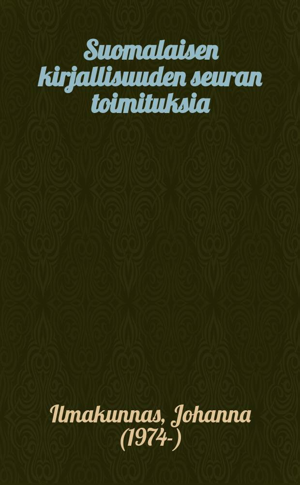 Suomalaisen kirjallisuuden seuran toimituksia : Kartanot, kapiot, rykmentit = Приданое, полки: благородный образ жизни семей 1700-х годов в Швеции