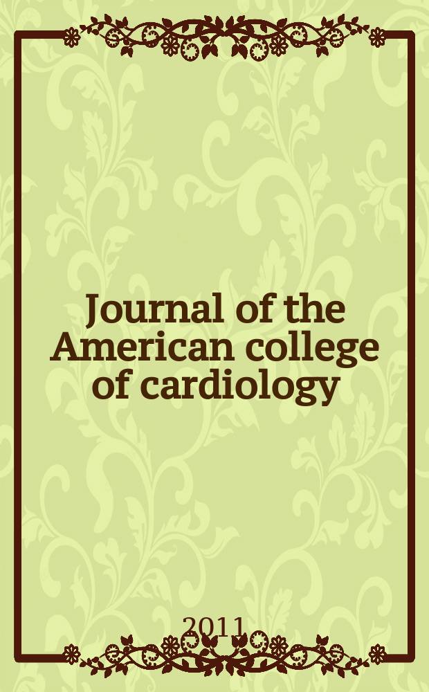 Journal of the American college of cardiology : JACC. Vol. 57, № 8