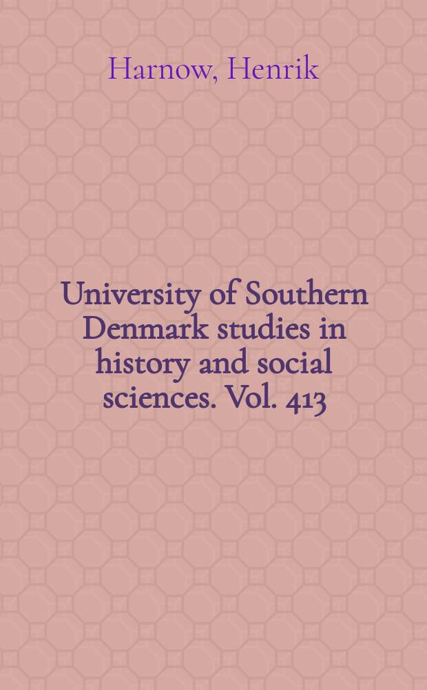 University of Southern Denmark studies in history and social sciences. Vol. 413 : Danmarks industrielle miljøer = Датская промышленность