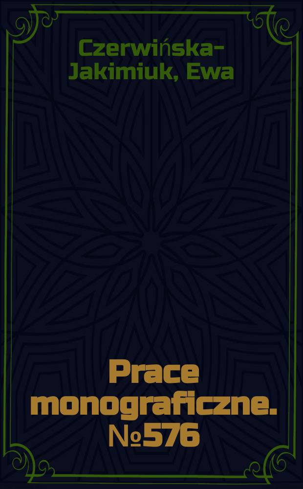 Prace monograficzne. № 576 : Przestepczosc mlodocianych = Преступность среди несовершеннолетних. Интерпретация явлений в свете общей теории напряженности