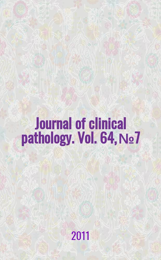 Journal of clinical pathology. Vol. 64, № 7