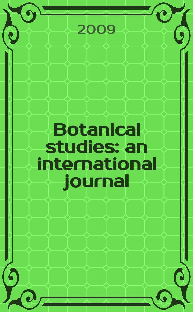Botanical studies : an international journal : (formely Botanical bulletin of Academia sinica) = Ботанические науки