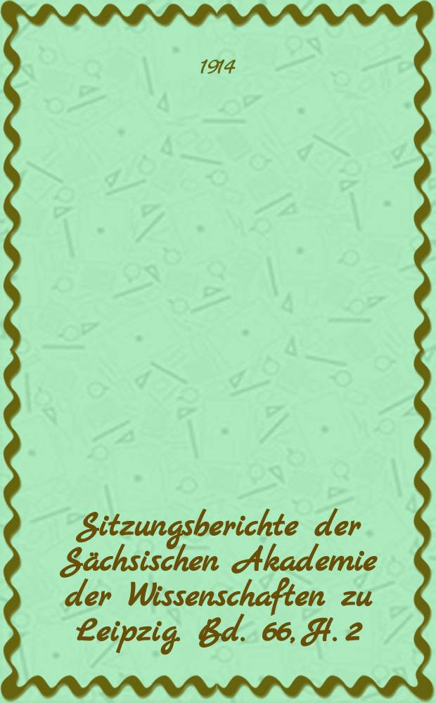 Sitzungsberichte der S&auml;chsischen Akademie der Wissenschaften zu Leipzig. Bd. 66, H. 2 : Eine Sammlung &uuml;ber den berberischen Dialekt der Oase Stwe = Сборник о берберских диалектах оазиса Сива
