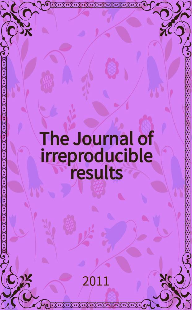 The Journal of irreproducible results : J.I.R. Vol. 51, № 4