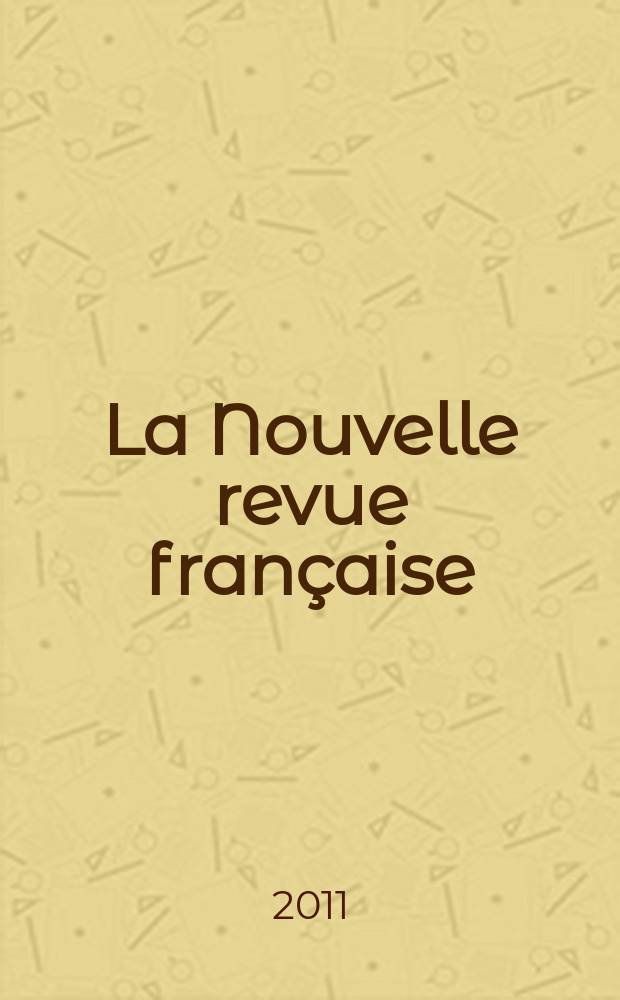 La Nouvelle revue française : NRF. № 598 : Je & moi = Я и собственное "я"(личность)
