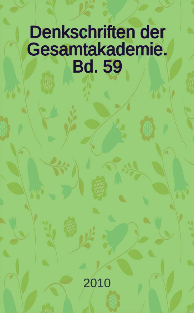 Denkschriften der Gesamtakademie. Bd. 59 : Bestattungsbrauchtum und Friedhofsstruktur im Asasif = Похоронные обычаи и кладбища в Асасифе: изучение результатот позднего времени , основанных на результатах раскопок австрийцев, 1969 - 1977