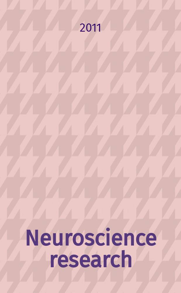 Neuroscience research : The offic. j. of the Japan neuroscience soc. Vol. 69, № 3