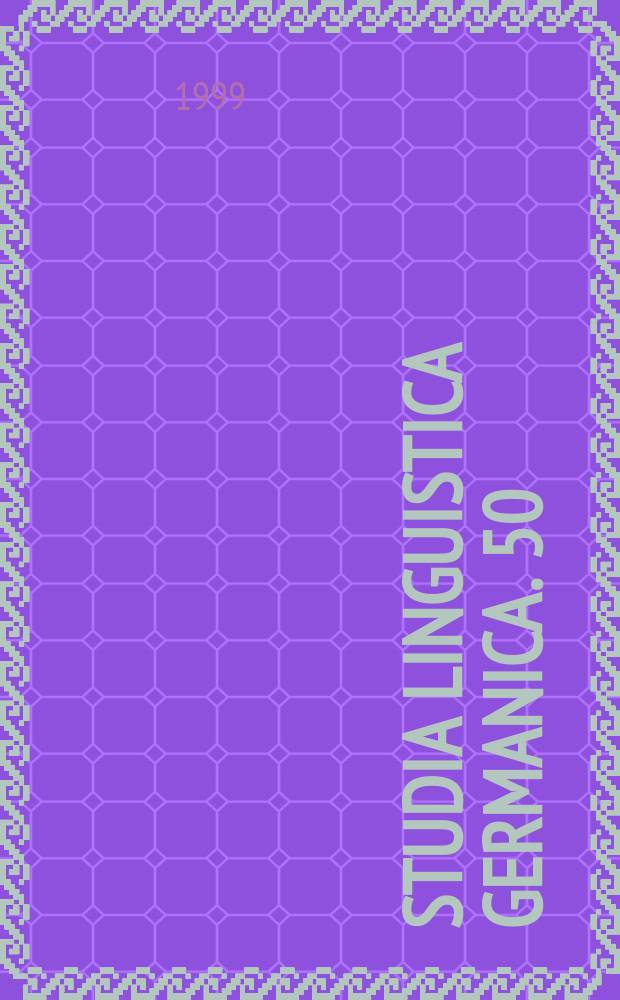 Studia linguistica Germanica. 50 : Sprachreflexion der deutschen Frühromantik