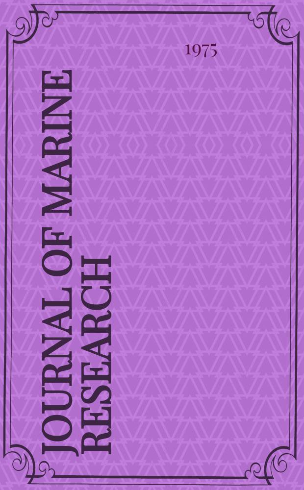 Journal of marine research : Board of editors. 1975 к vol. 33, suppl. : Raimond Braislin Montgomery on occasion of his sixty-fifth birthday