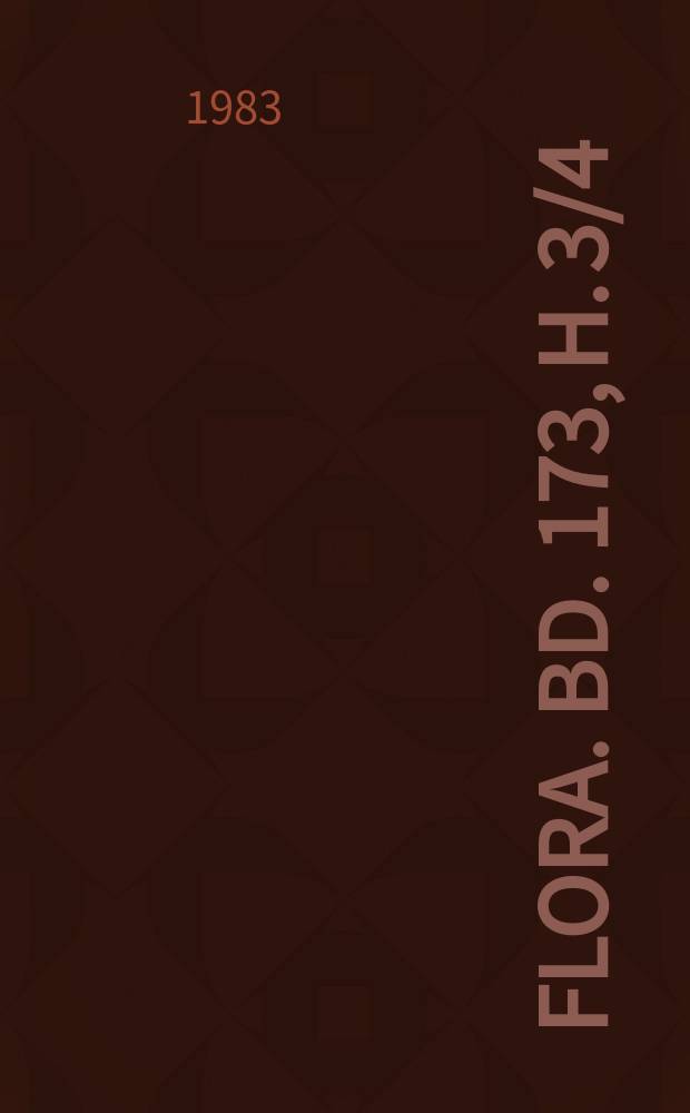 Flora. Bd. 173, H. 3/4