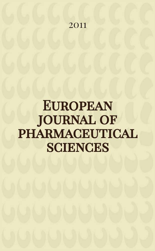 European journal of pharmaceutical sciences : official journal of the European federation for pharmaceutical sciences. Vol. 43, № 5 = Европейский журнал фармацевтических наук