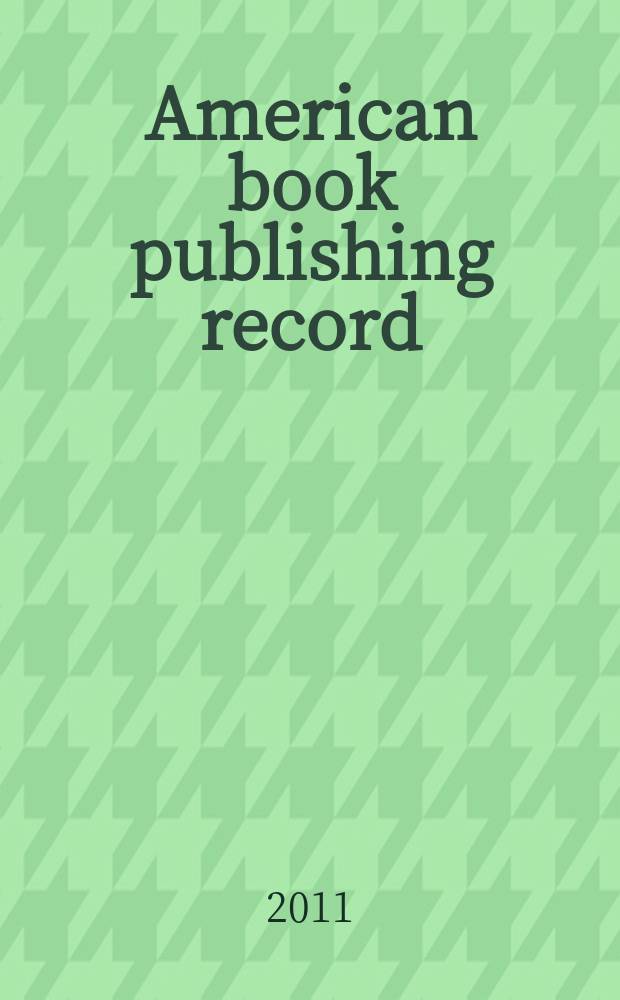 American book publishing record : A record of American book production in ... as catalogued by the Library of Congress and annotated by Publishers' weekly in the monthly issues of the American book publishing record Arranged by subject according to the Dewey decimal classification and indexed by author and by title. Vol. 52, № 10