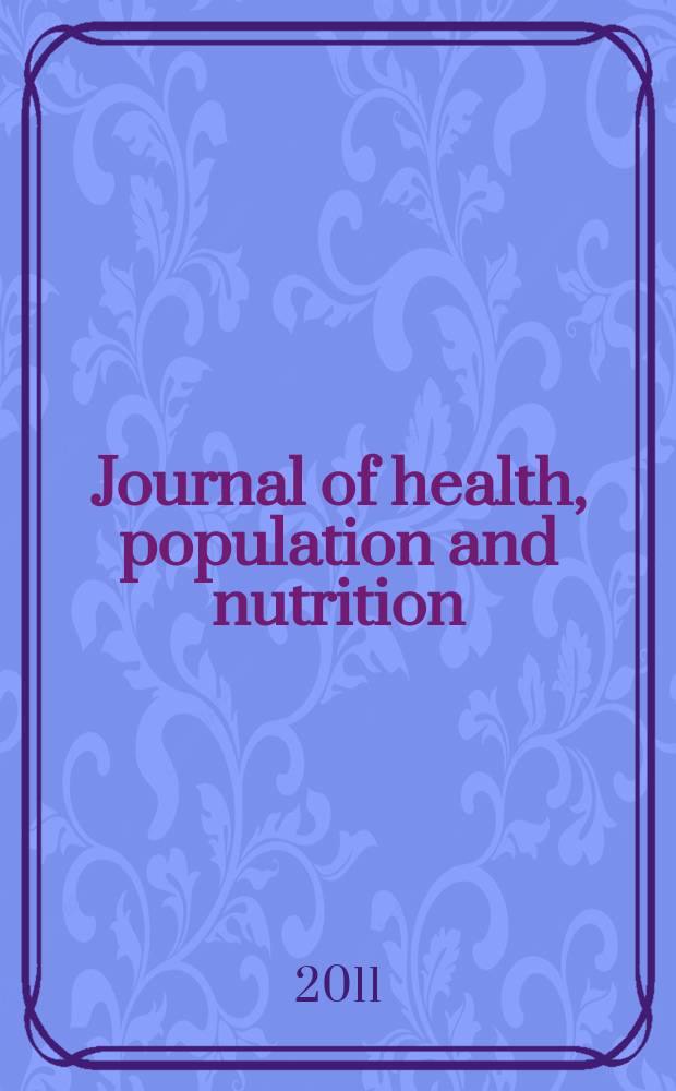 Journal of health, population and nutrition : JHPN. Vol. 29, № 2