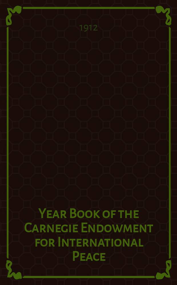 Year Book of the Carnegie Endowment for International Peace