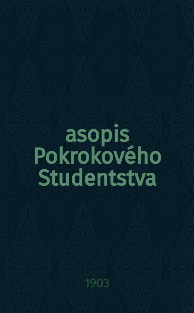 Časopis Pokrokového Studentstva
