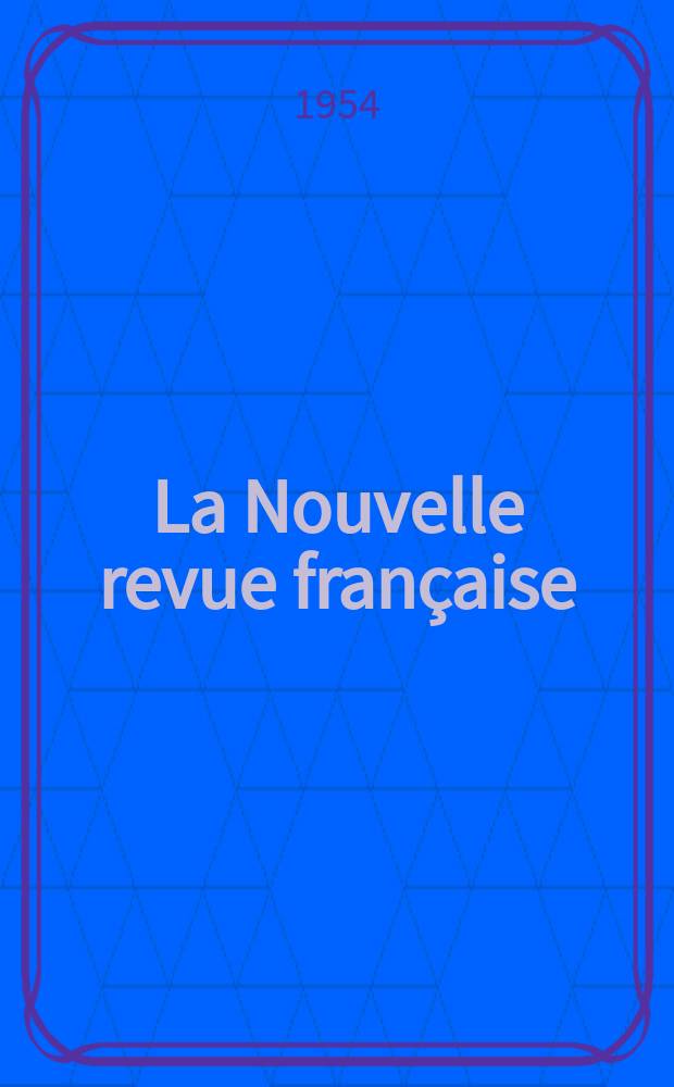 La Nouvelle revue française : NRF. A. 2 1954, № 17