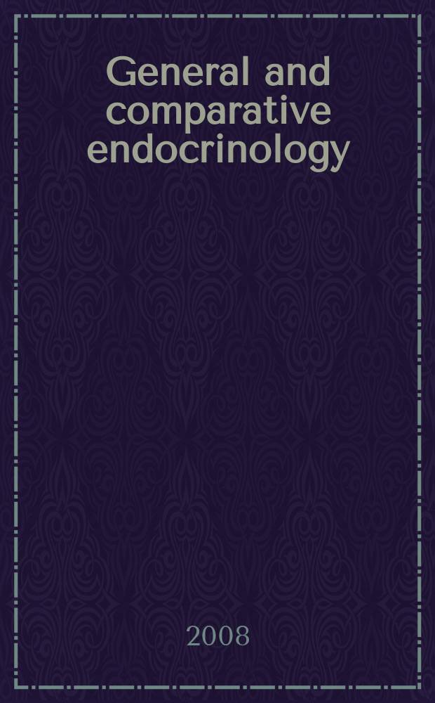 General and comparative endocrinology : An international journal. Vol. 157, № 1