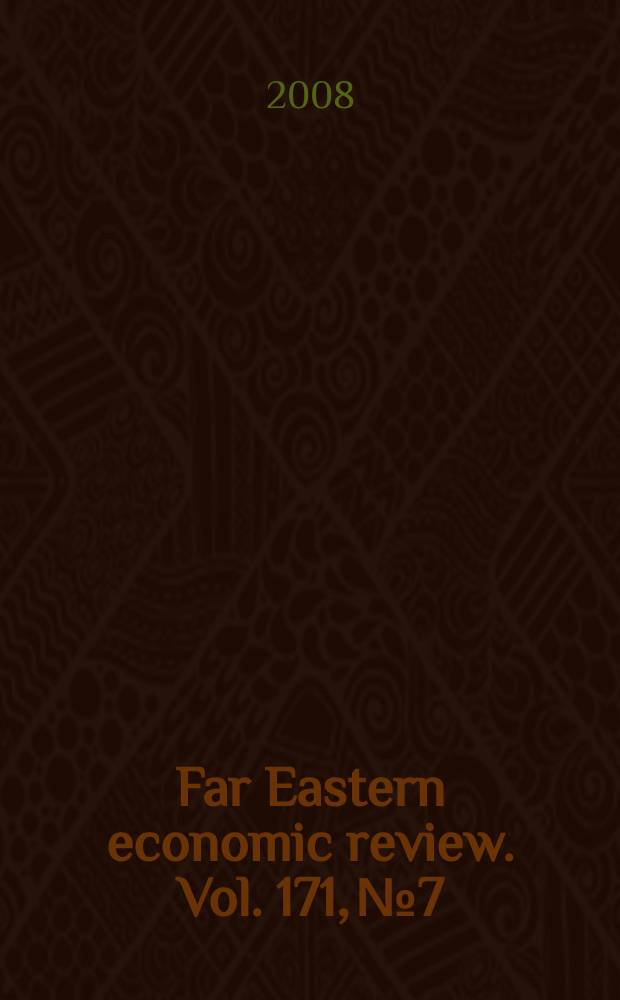 Far Eastern economic review. Vol. 171, № 7