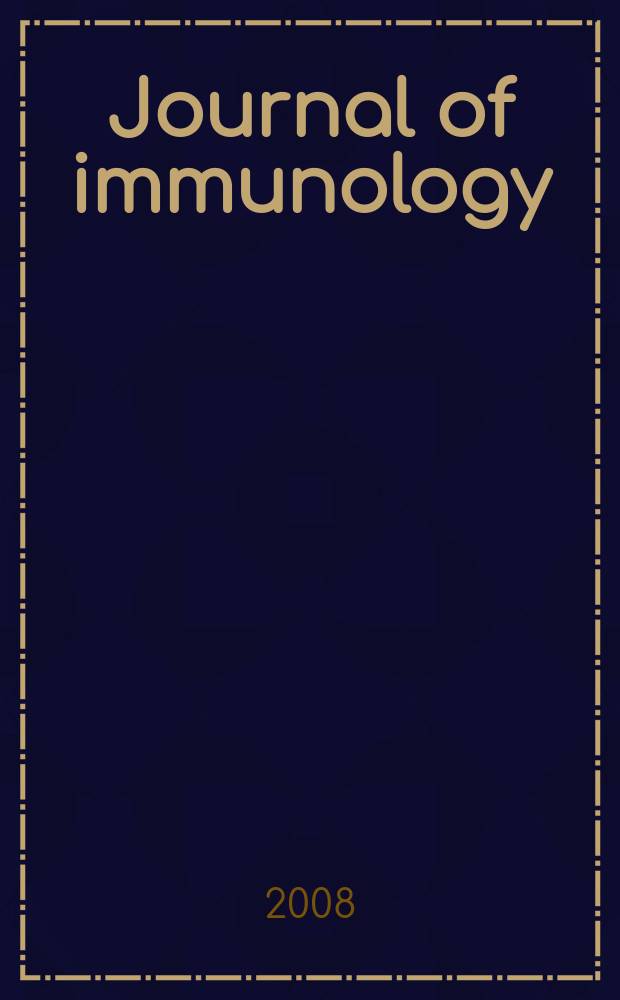 Journal of immunology : Publ. monthly by the American association of immunologists. Vol. 180, № 11