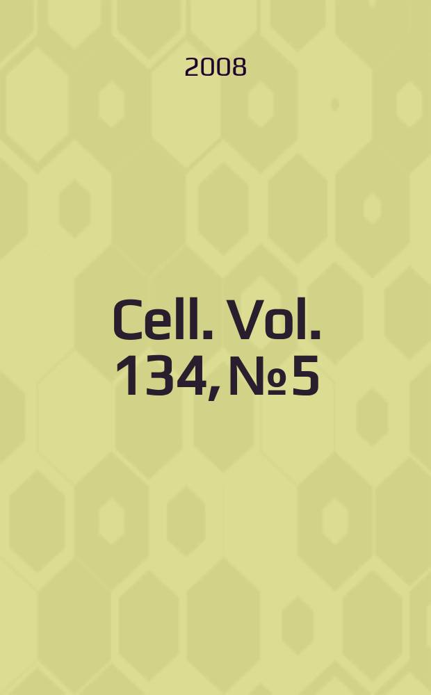 Cell. Vol. 134, № 5