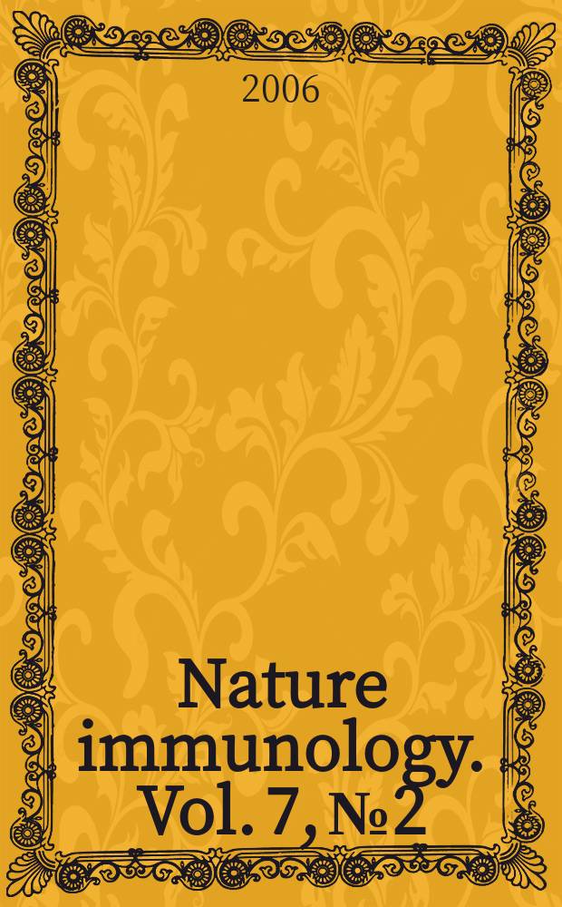 Nature immunology. Vol. 7, № 2