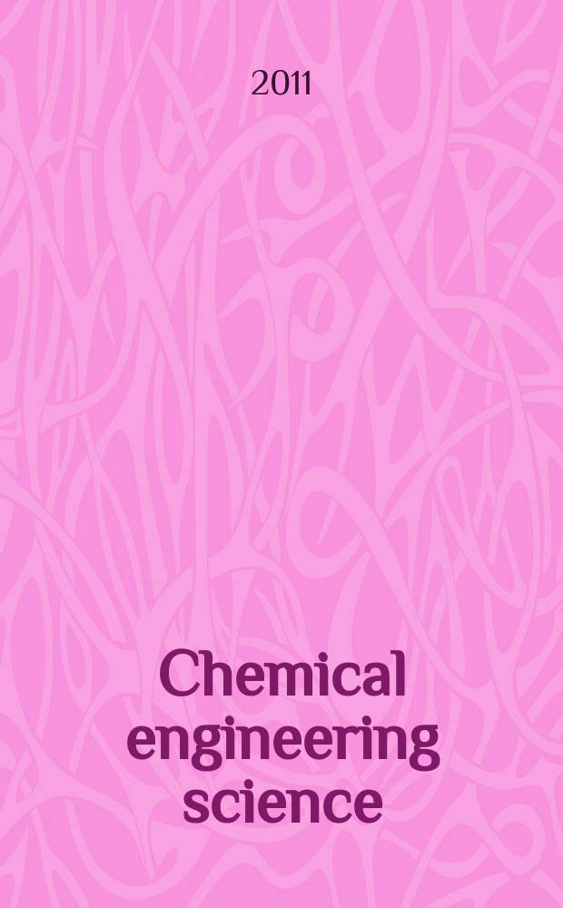 Chemical engineering science : Génie chimique. Vol. 66, № 20