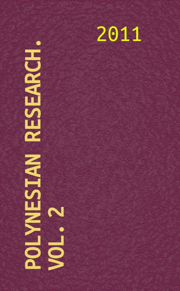 Polynesian research. Vol. 2(1)