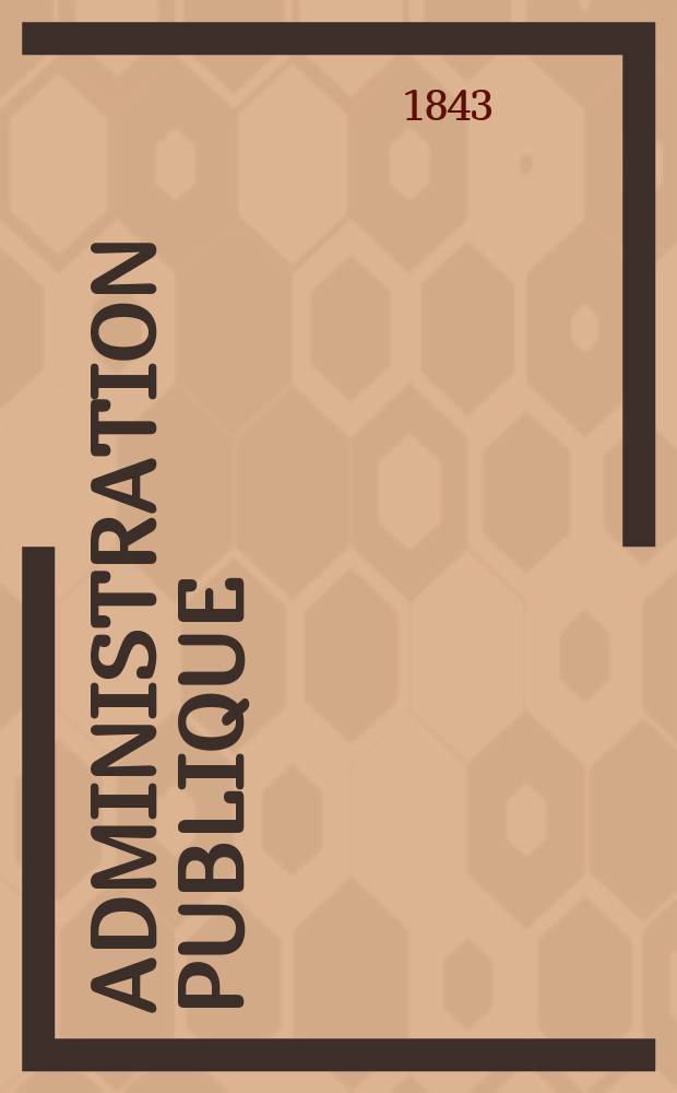 Administration publique
