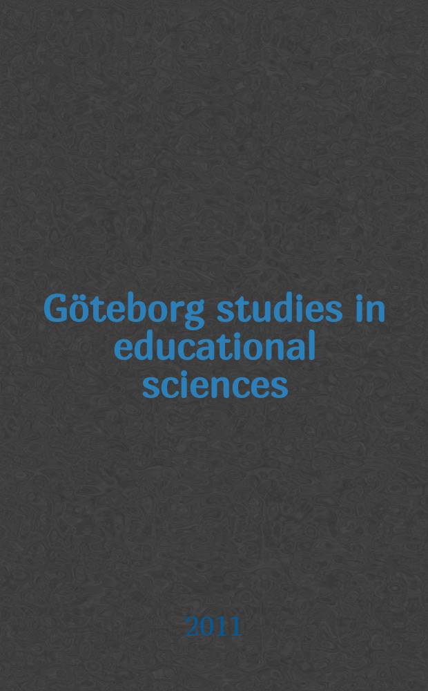 Göteborg studies in educational sciences : Samtal om barn och pedagogisk dokumentation som bedömningspraktik i förskolan = Дискуссии по детской и учебной документации по оценке практики в дошкольных учреждениях