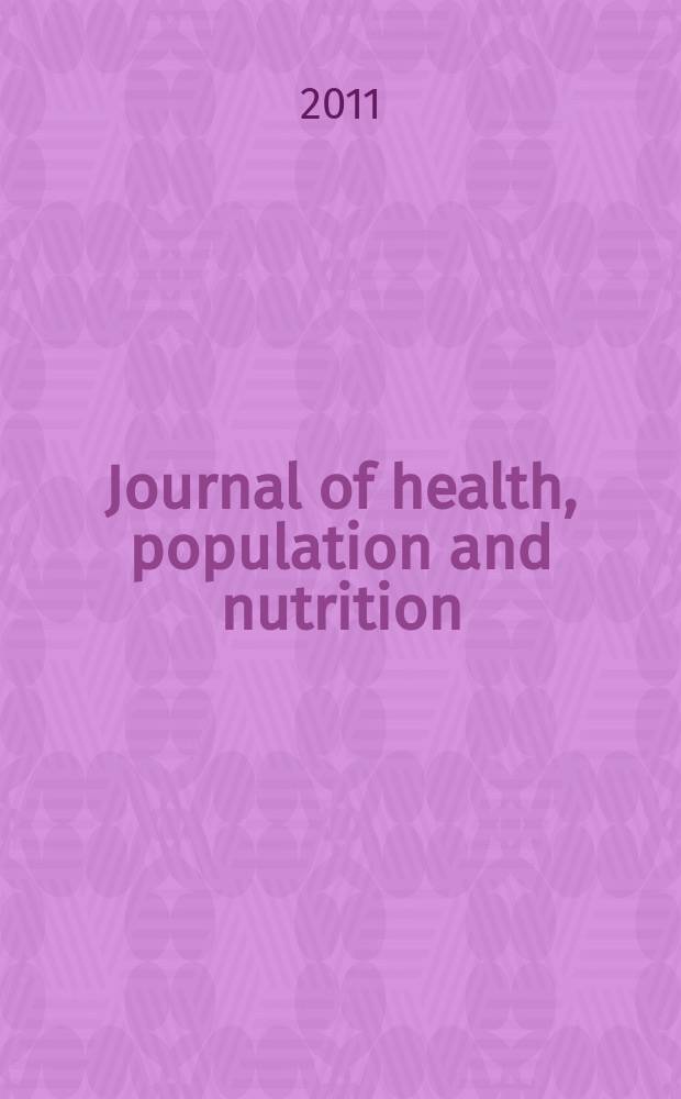 Journal of health, population and nutrition : JHPN. Vol. 29, № 3