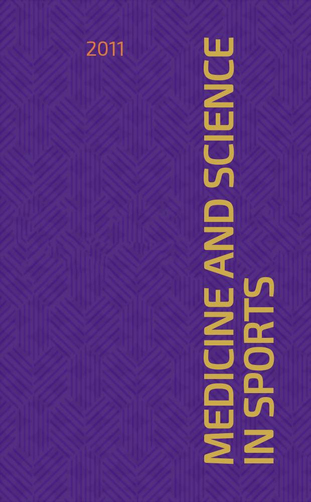 Medicine and science in sports : Official journal of the American college of sports medicine. Vol. 43, № 9