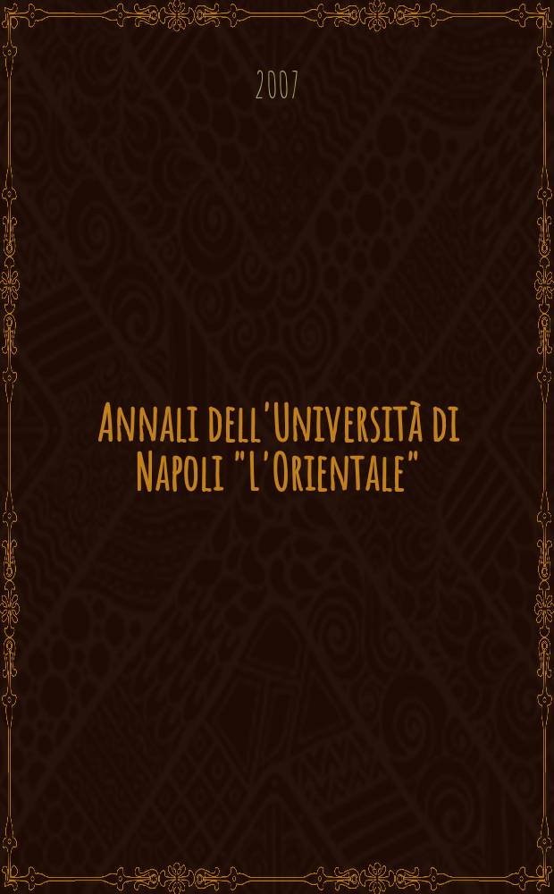 Annali dell'Università di Napoli "L'Orientale" : AION quaderni. 11 : Littera legitera = Собрание письменных памятников
