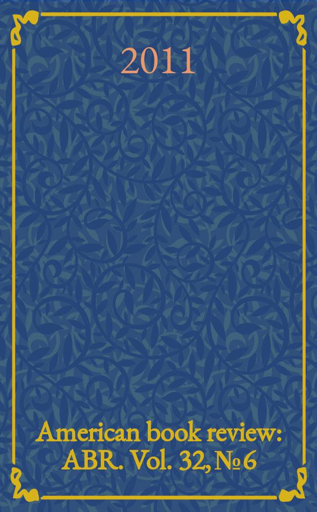 American book review : ABR. Vol. 32, № 6