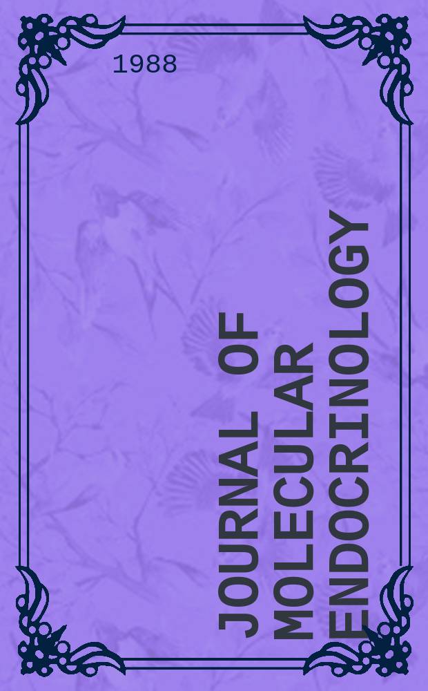 Journal of molecular endocrinology : A journal of the Society for endocrinology. Vol. 1, № 1