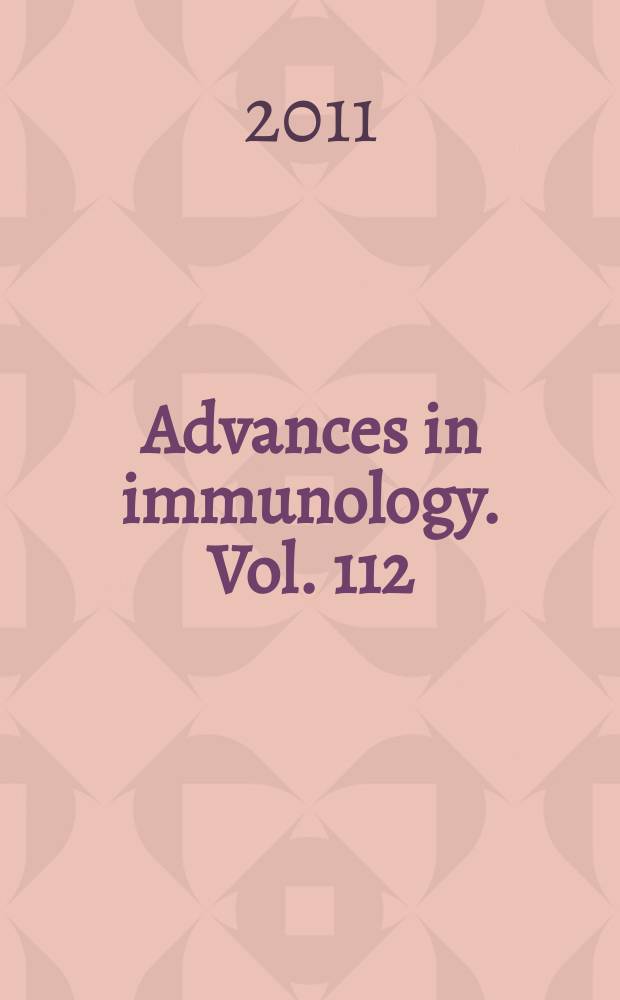 Advances in immunology. Vol. 112 : Regulatory T-cells = Регуляторные Т-клетки
