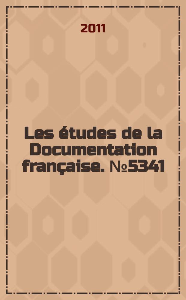 Les études de la Documentation française. № 5341 : Industrie automobile = Автомобильная промышленность