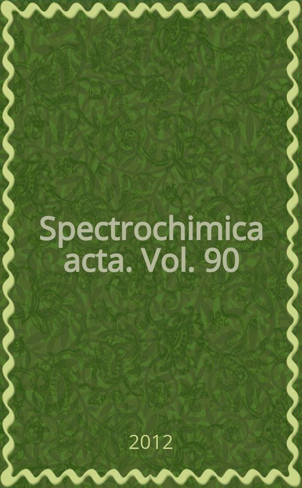 Spectrochimica acta. Vol. 90