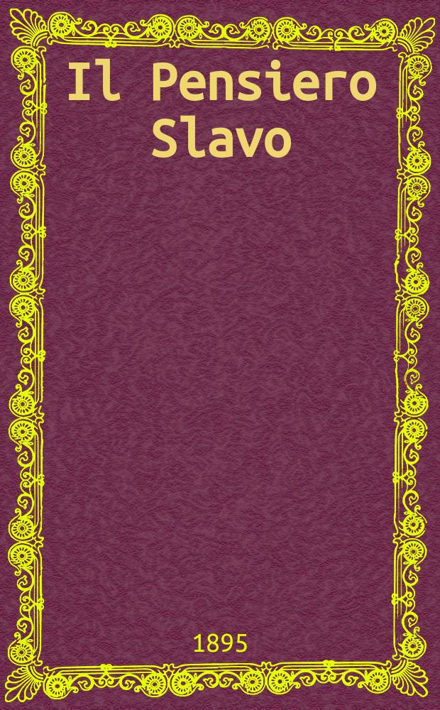 Il Pensiero Slavo