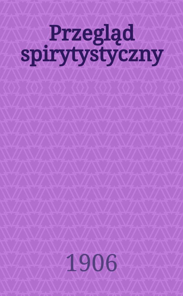 Przegląd spirytystyczny