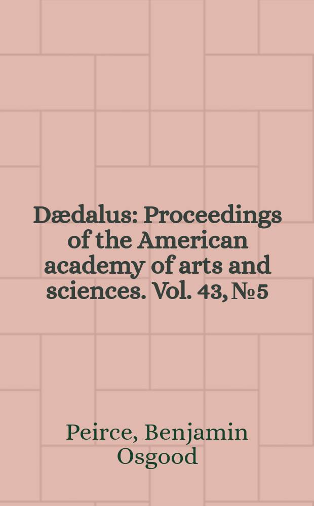 Dædalus : Proceedings of the American academy of arts and sciences. Vol. 43, № 5 : On the determination of the magnetic behavior of the finely divided core of an electromagnet while a steady current is being established in the exciting coil