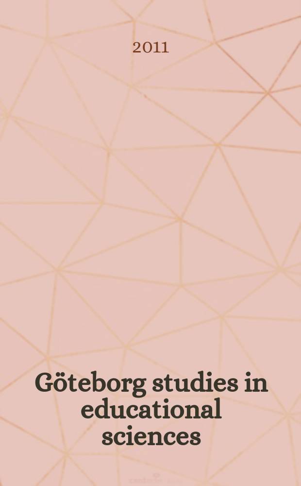G&ouml;teborg studies in educational sciences : Utv&auml;rdering genom uppf&ouml;ljning = Оценка по последующей
