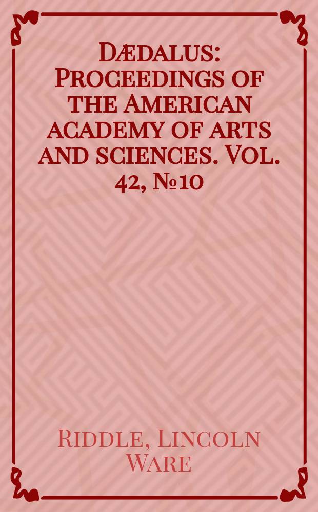 Dædalus : Proceedings of the American academy of arts and sciences. Vol. 42, № 10 : On the cytology of the Entomophthoraceae